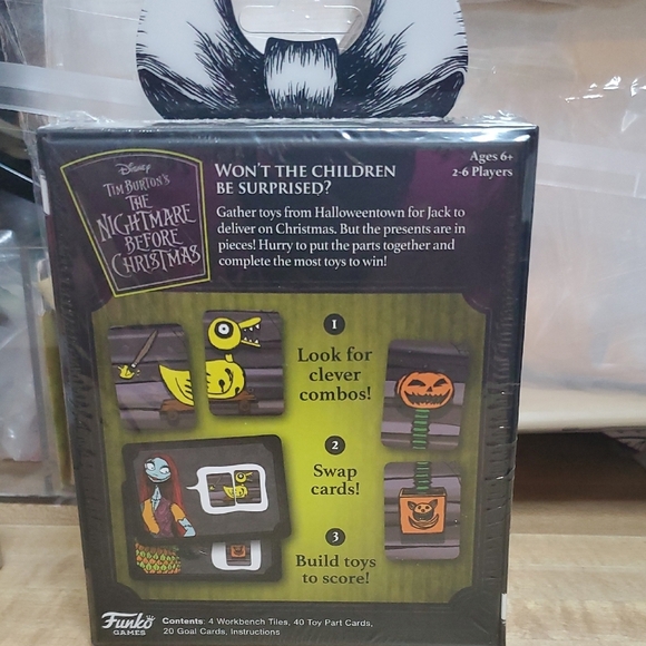 Disney The Nightmare Before Christmas Card Game - Black, White, Green - Picture 2 of 6